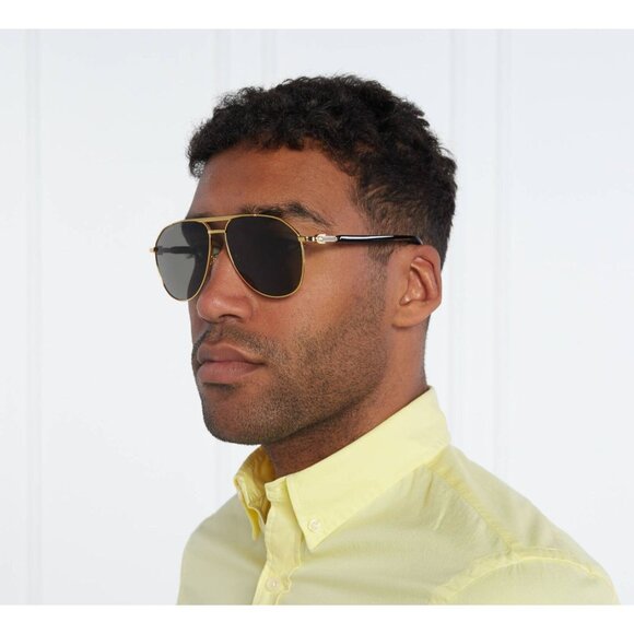 NEW GUCCI BLACK GOLD UNISEX SUNGLASSES GUCCI GG1220S 001 main image 9